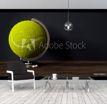 Bild på 3d Tennisball als Globus